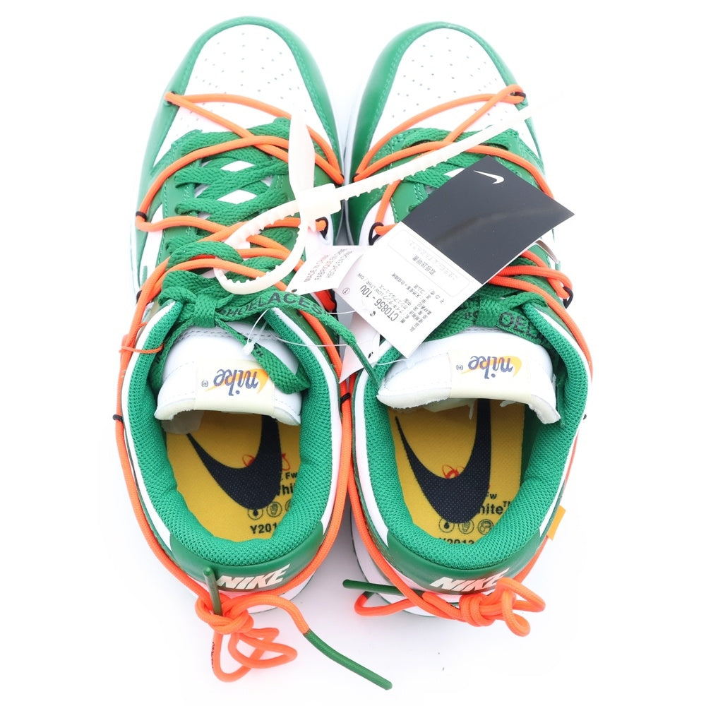NIKE(ナイキ) ×OFF-WHITE DUNK LOW CT0856-100 オフホワイト ダンク ローカットスニーカー ホワイト/グリーン US9/27cm
