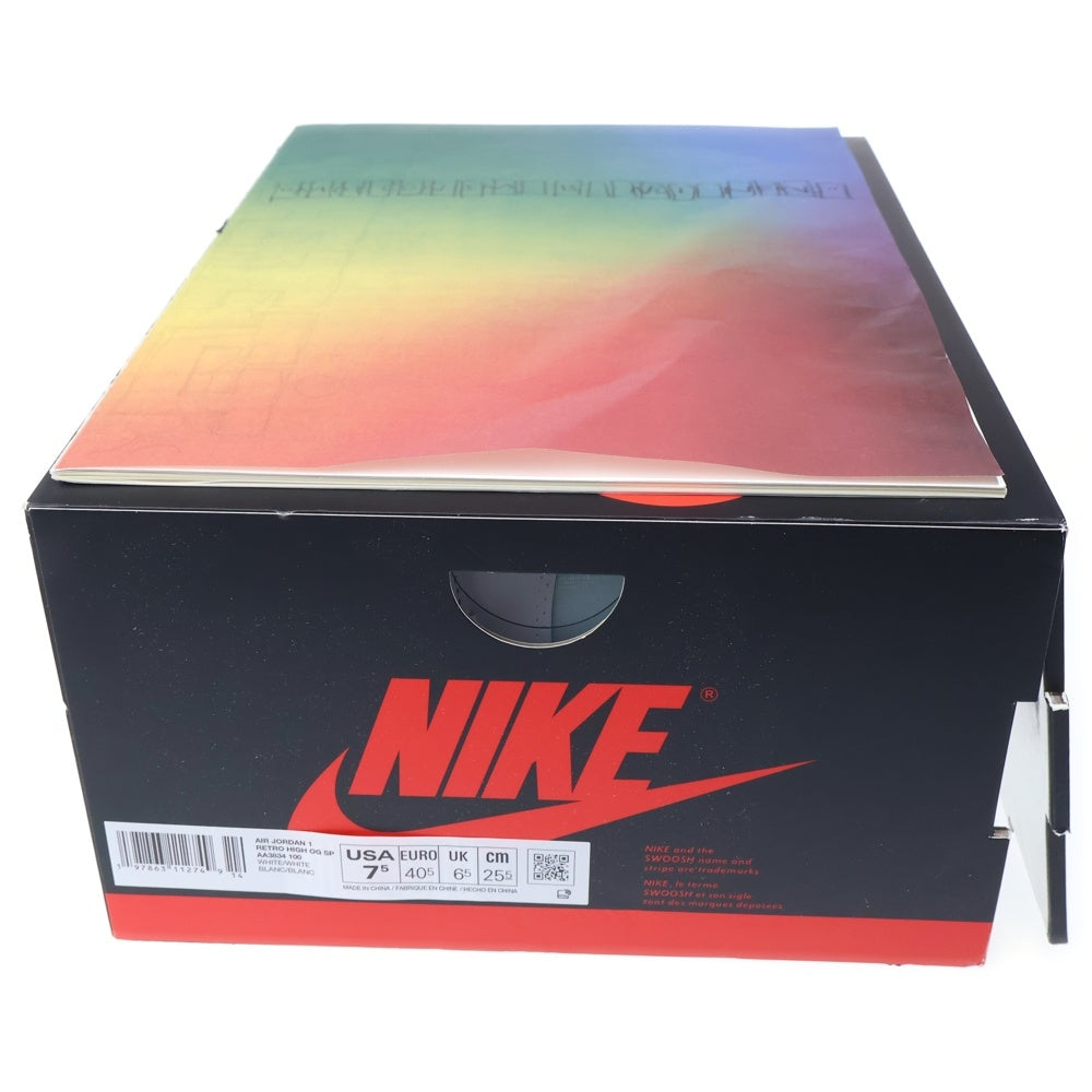 NIKE(ナイキ) ×V.A.A Air Jordan 1 Retro High OG Alaska AA3834-100 エアジョーダン1 ハイカットスニーカー ライトブルー/ホワイト US7.5/25.5cm