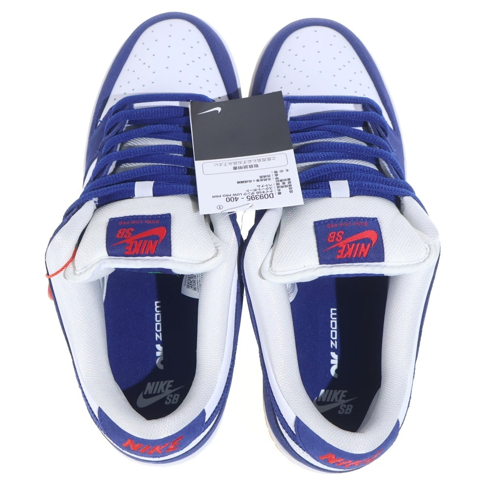 NIKE SB(ナイキエスビー) DUNK LOW PRO PRM LOS ANGELES DODGERS DO9395-400 ダンク プロ ロサンゼルスドジャーズ ローカットスニーカー US9.5/27.5cm ホワイト/ブルー