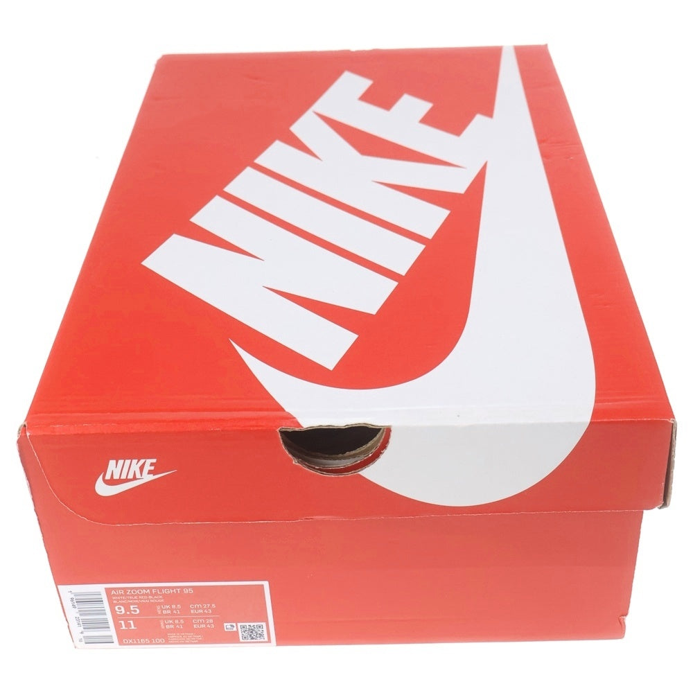 NIKE(ナイキ) AIR ZOOM FLIGHT 95 TRUE RED DX1165-100 エアズームフライト95 トゥルーレッド ハイカットスニーカー US9.5/27.5cm ホワイト/レッド