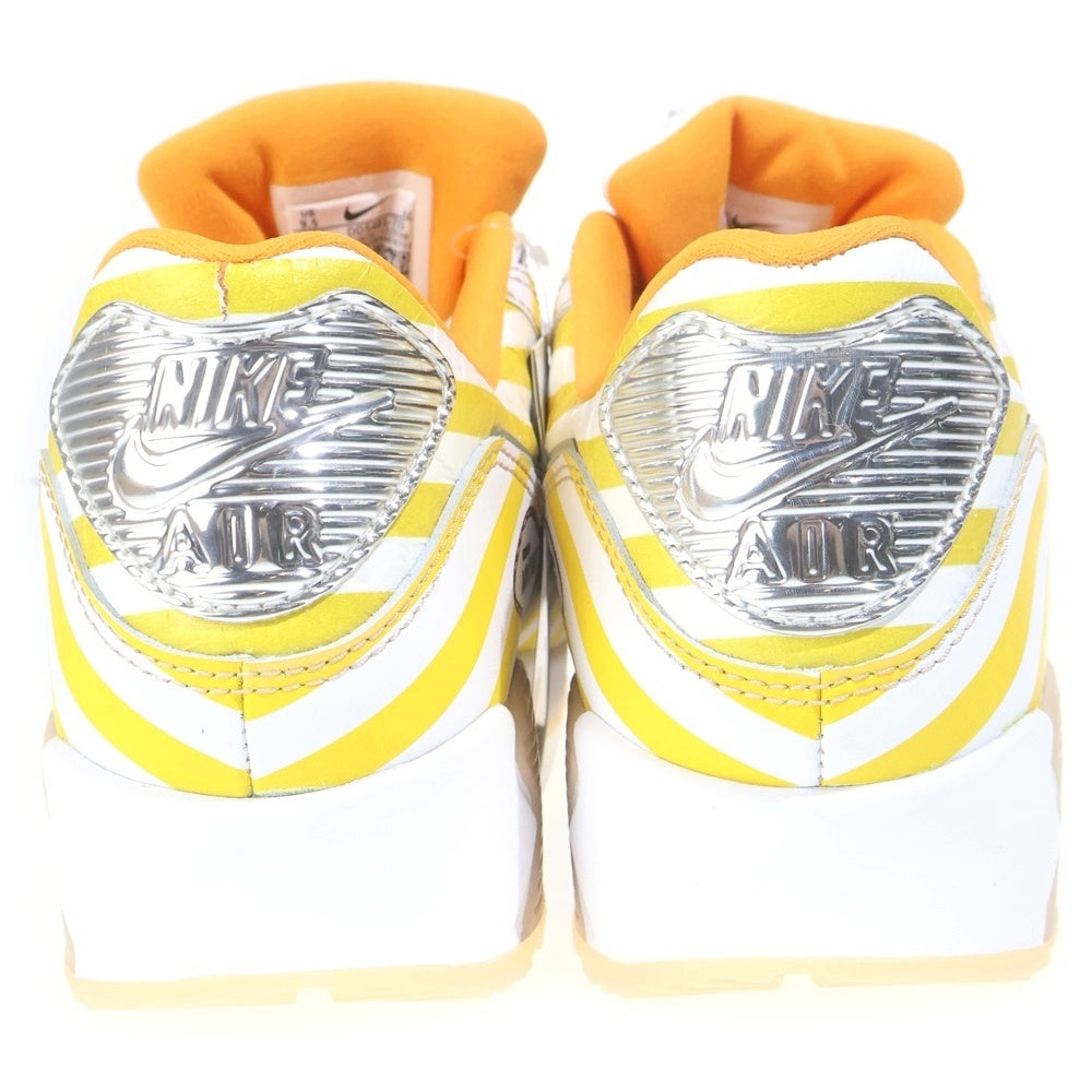 NIKE(ナイキ) AIR MAX 90 SE DD5481-735 エアマックス90 スウッシュマート ローカットスニーカー US9.5/27.5cm ホワイト/イエロー