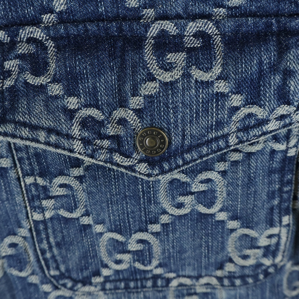 GUCCI(グッチ) GG Jacquard Denim Shirt GGジャカード デニムシャツ 713911-XDB7H インディゴ