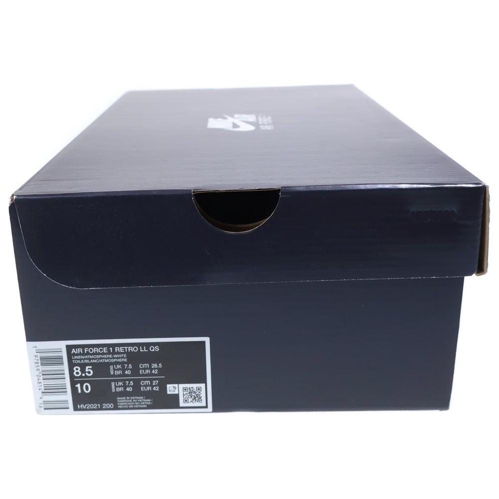 NIKE(ナイキ) AIR FORCE 1 RETRO LL QS 'Linen' HV2021-200 エアフォース ワン レトロ クイックストライク リネン ローカットスニーカー ベージュ US8.5/26.5cm