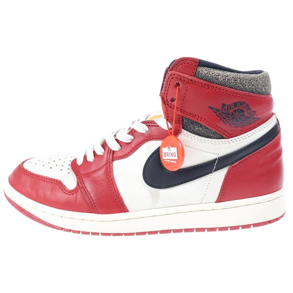 NIKE(ナイキ) AIR JORDAN 1 HIGH OG CHICAGO LOST & FOUND DZ5485-612 エアジョーダン1 シカゴ ロスト&ファウンド ハイカットスニーカー US9.5/27.5cm ホワイト/レッド