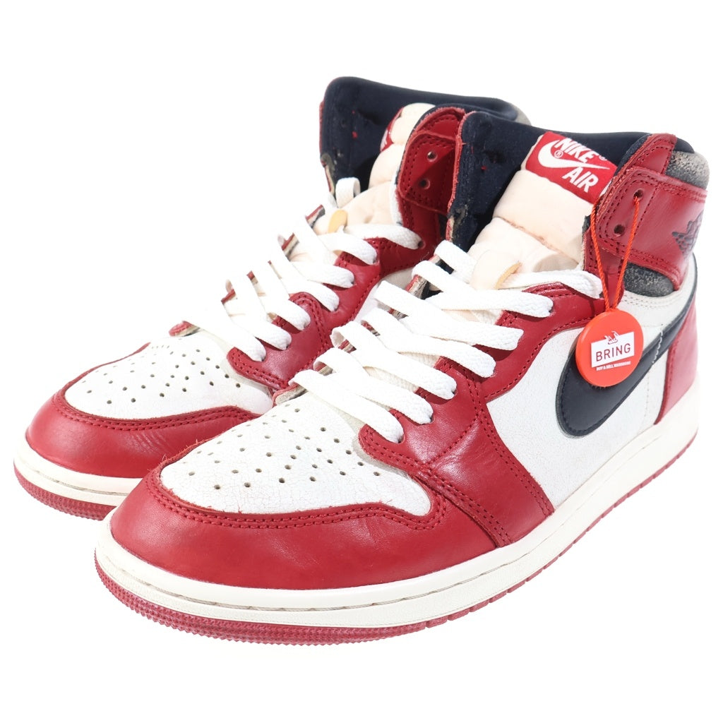 NIKE(ナイキ) AIR JORDAN 1 HIGH OG CHICAGO LOST & FOUND DZ5485-612 エアジョーダン1 シカゴ ロスト&ファウンド ハイカットスニーカー US9.5/27.5cm ホワイト/レッド