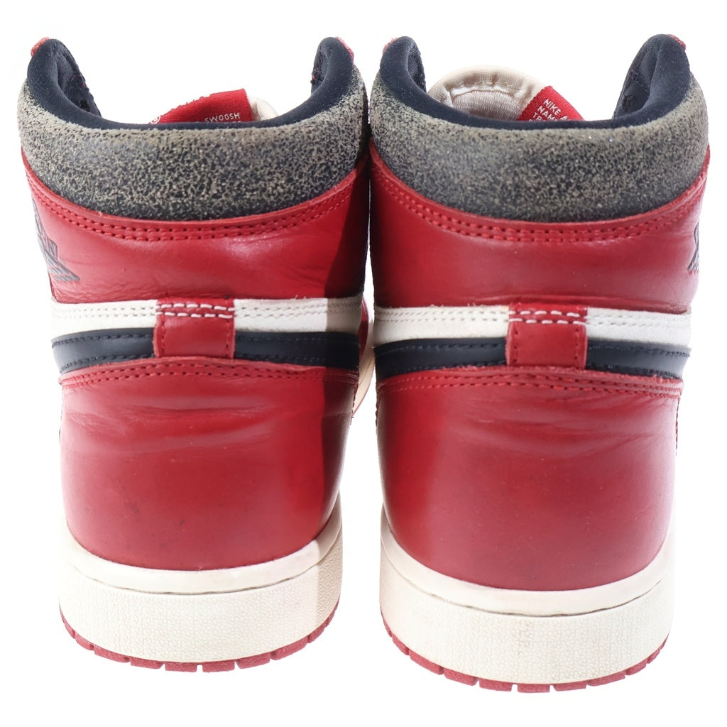 NIKE(ナイキ) AIR JORDAN 1 HIGH OG CHICAGO LOST & FOUND DZ5485-612 エアジョーダン1 シカゴ ロスト&ファウンド ハイカットスニーカー US9.5/27.5cm ホワイト/レッド