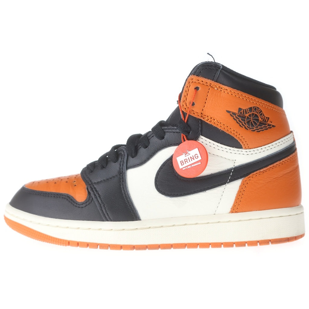 NIKE(ナイキ) AIR JORDAN 1 RETRO HIGH OG SHATTERED BACKBOARD エアジョーダン 1 レトロ シャッタード バックボード レザーハイカットスニーカー US7/25.0cm DZ5485-008 レディース
