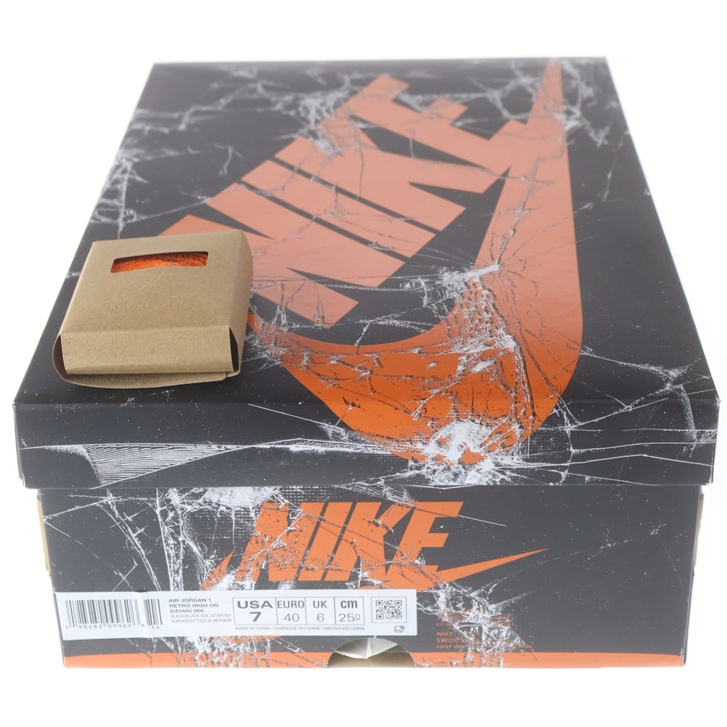 NIKE(ナイキ) AIR JORDAN 1 RETRO HIGH OG SHATTERED BACKBOARD エアジョーダン 1 レトロ シャッタード バックボード レザーハイカットスニーカー US7/25.0cm DZ5485-008 レディース
