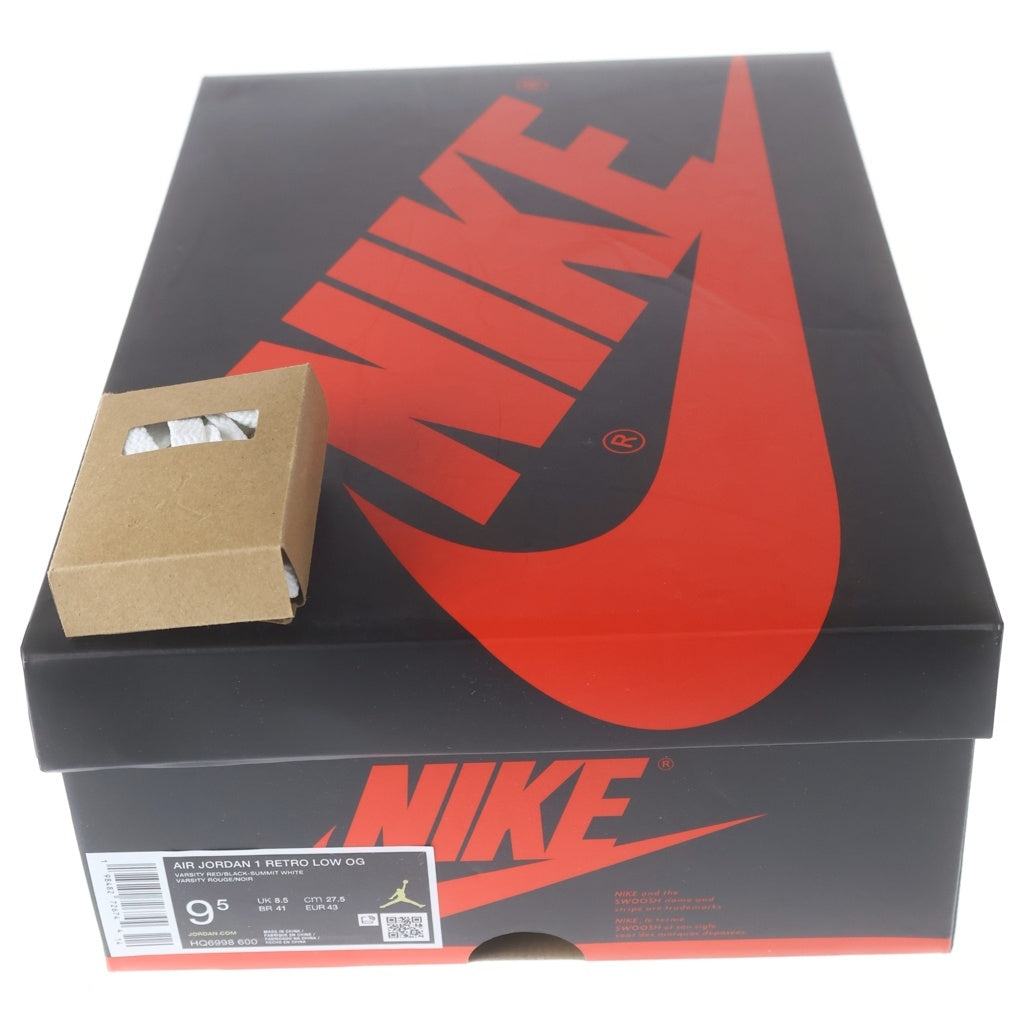 NIKE(ナイキ) AIR JORDAN 1 RETRO LOW OG CHICAGO HQ6998-600 エアジョーダン1 レトロ OG シカゴ ローカットスニーカー US9/27cm レッド
