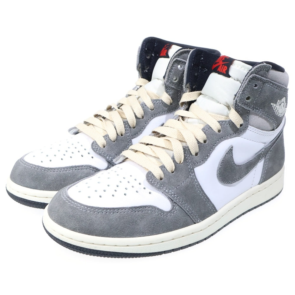 NIKE(ナイキ) AIR JORDAN 1 RETRO HIGH OG BLACK AND SMOKE GREY DZ5485-051 エアジョーダン1 ブラックアンドスモーク ハイカットスニーカー US7/25.0cm ホワイト/グレー
