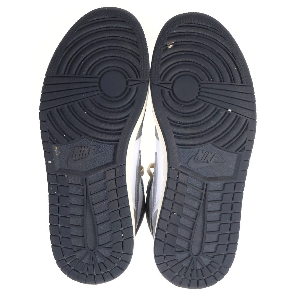 NIKE(ナイキ) AIR JORDAN 1 RETRO HIGH OG BLACK AND SMOKE GREY DZ5485-051 エアジョーダン1 ブラックアンドスモーク ハイカットスニーカー US7/25.0cm ホワイト/グレー