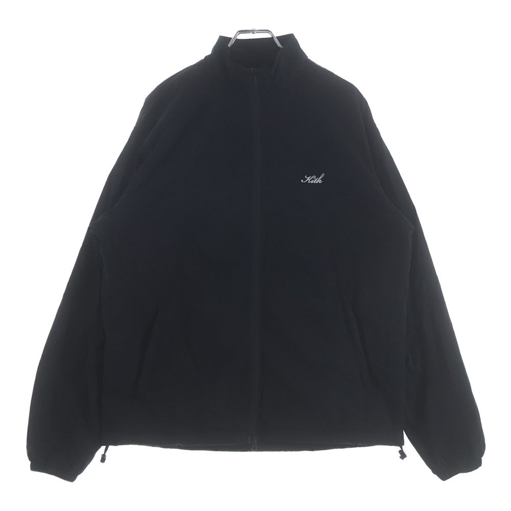KITH(キス) Nylon Windsor Panelled Track Jacket KHM031763-001 ナイロン ジップアップトラックジャケット ブラック