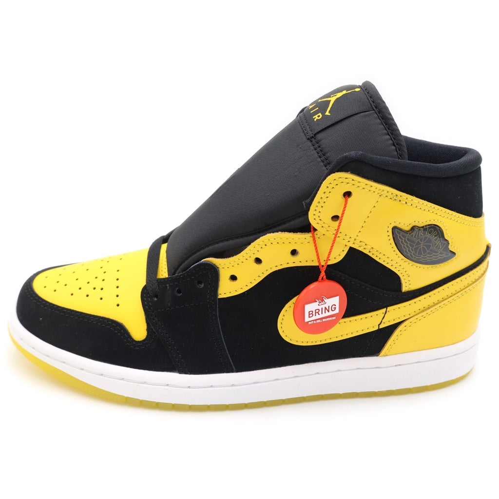 NIKE(ナイキ) AIR JORDAN 1 MID SE NEW LOVE HJ6654-071 エアジョーダン1 SE ニューラブ ミッドカットスニーカー US8.5/26.5cm ブラック/イエロー