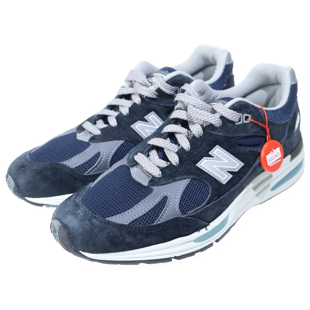 New Balance(ニューバランス) 991V2 U991NV2 スエード ローカットスニーカー US8/26.0cm ネイビー