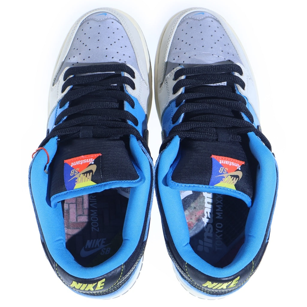 NIKE SB(ナイキエスビー) INSTANT SKATEBOARDS DUNK LOW CZ5128-400 インスタントスケートボード ダンク ローカットスニーカー US8/26.0cm ブルー/シルバー