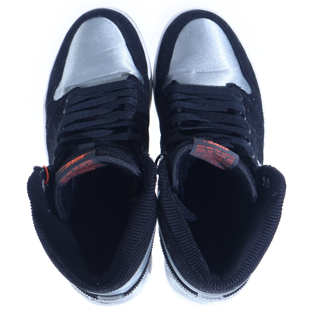 NIKE(ナイキ) ×ALEALI MAY AIR JORDAN 1 RETRO HIGH AJ5991-062 アレイリ・メイ エアジョーダン1 レトロ ハイカットスニーカー ブラック/グレー US8.5/26.5cm
