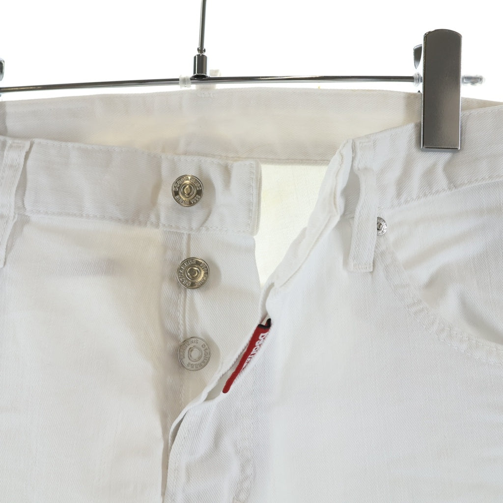 DSQUARED2(ディースクエアード) Skater Jeans スケーターデニムパンツ S74LB0941S39781 ホワイト