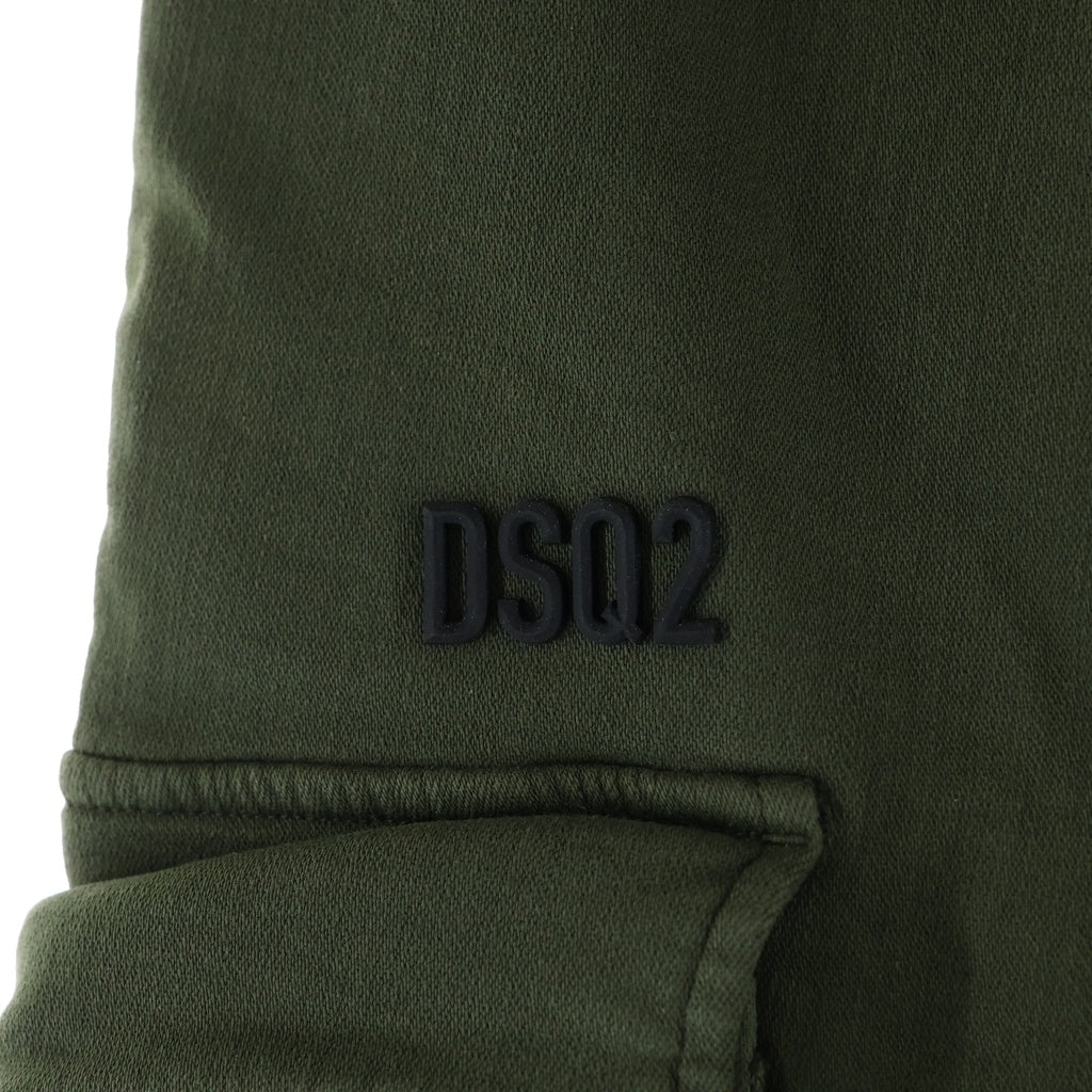 DSQUARED2(ディースクエアード) Cargo track pants カーゴ トラックパンツ S74KB0685S54438 カーキ