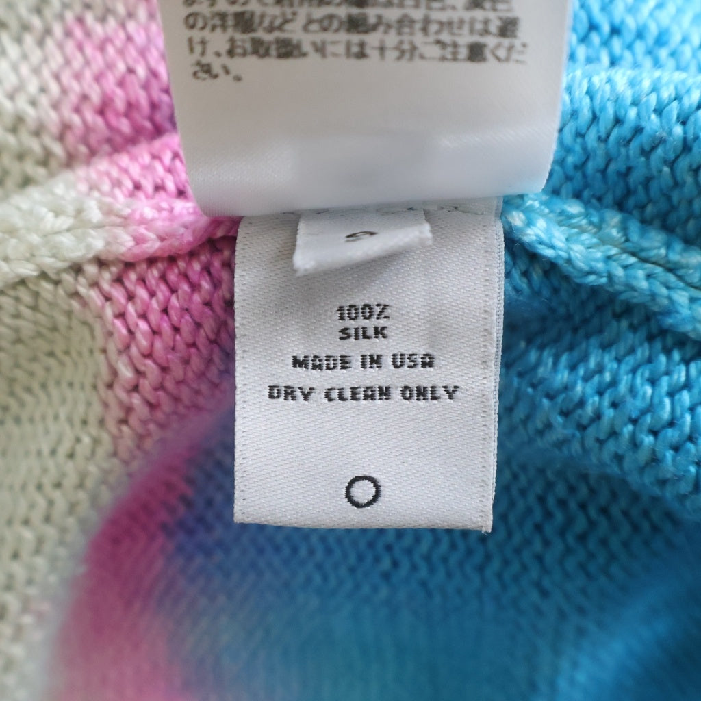 THE ELDER STATESMAN(ザエルダーステーツマン) Gradation cardigan グラデーション カーディガン タイダイ 2920800057 ブルー/ホワイト/ピンク