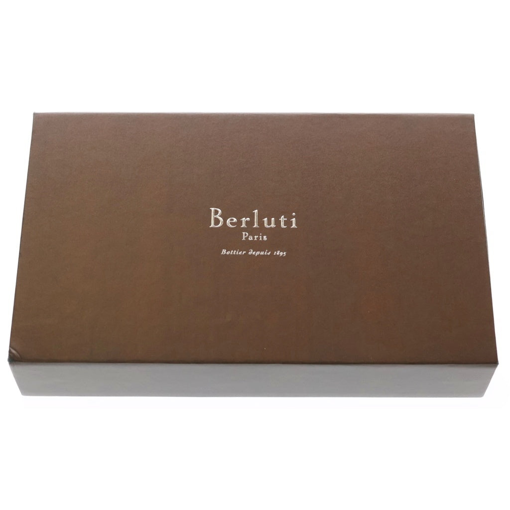Berluti(ベルルッティ) シルクスクリットタイ 総柄 ネクタイ カーキ