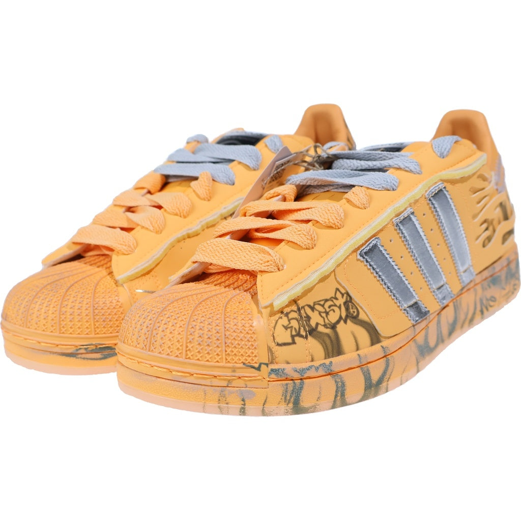 adidas(アディダス) ×Hellstar Superstar 2 LA1501 ヘルスター スーパースター2 ローカットスニーカー US10.5/28.5cm オレンジ