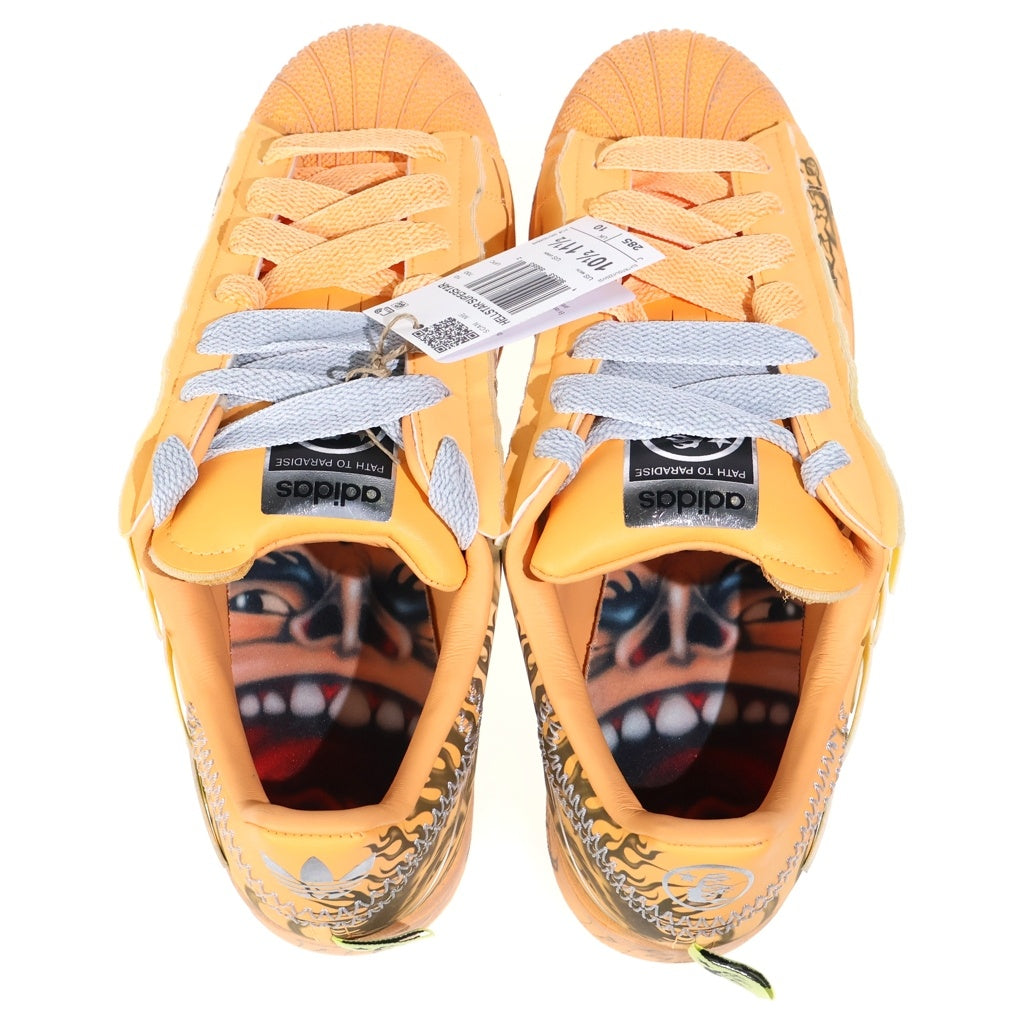 adidas(アディダス) ×Hellstar Superstar 2 LA1501 ヘルスター スーパースター2 ローカットスニーカー US10.5/28.5cm オレンジ