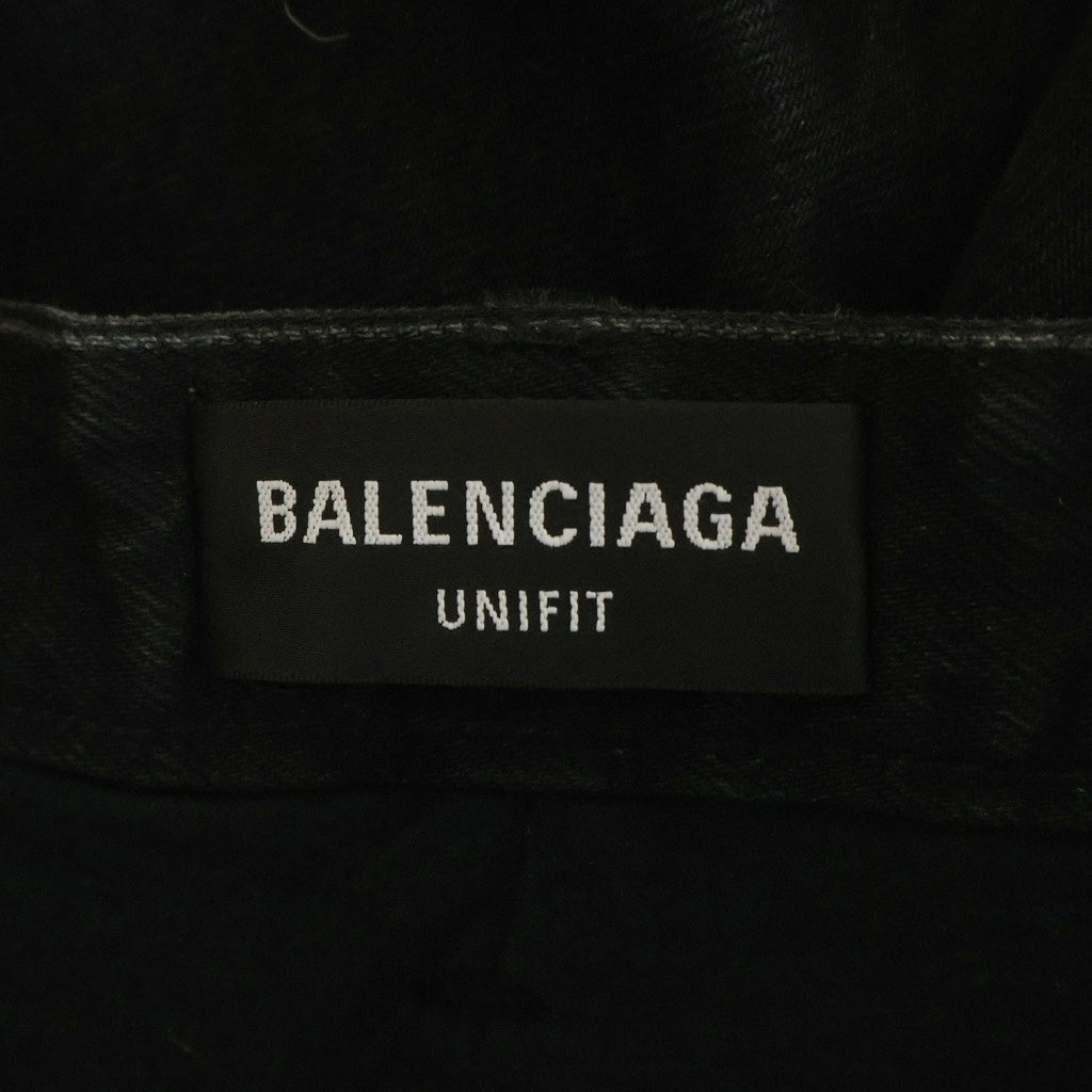 BALENCIAGA(バレンシアガ) 21AW Slashed Loose Fit Pants スラッシュド ルーズフィットデニムパンツ 662764 TBP47 ブラック