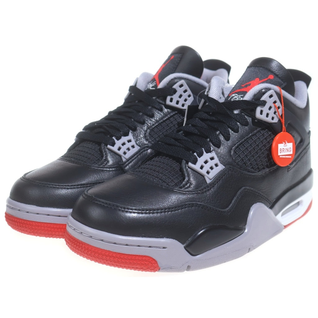 NIKE(ナイキ) AIR JORDAN 4 RETRO BRED REIMAGINED FV5029-006 エアジョーダン レトロ ブレッドリイマジンド ハイカットスニーカー US8.5/26.5cm ブラック/レッド