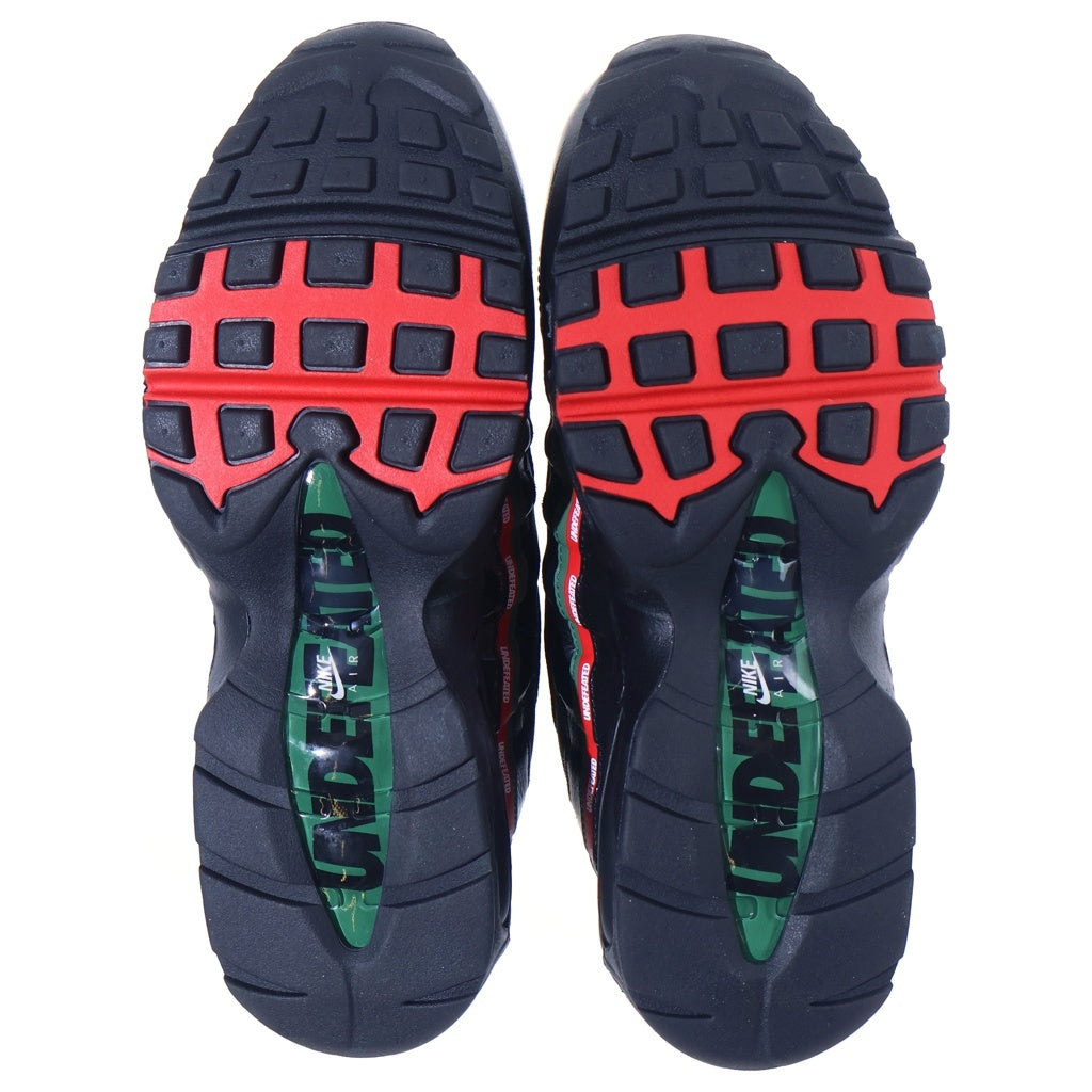 NIKE(ナイキ) ×UNDEFEATED AIR MAX 95 IB4453-001 アンディフィーテッド エアマックス95 ローカットスニーカー US8.5/26.5cm ブラック
