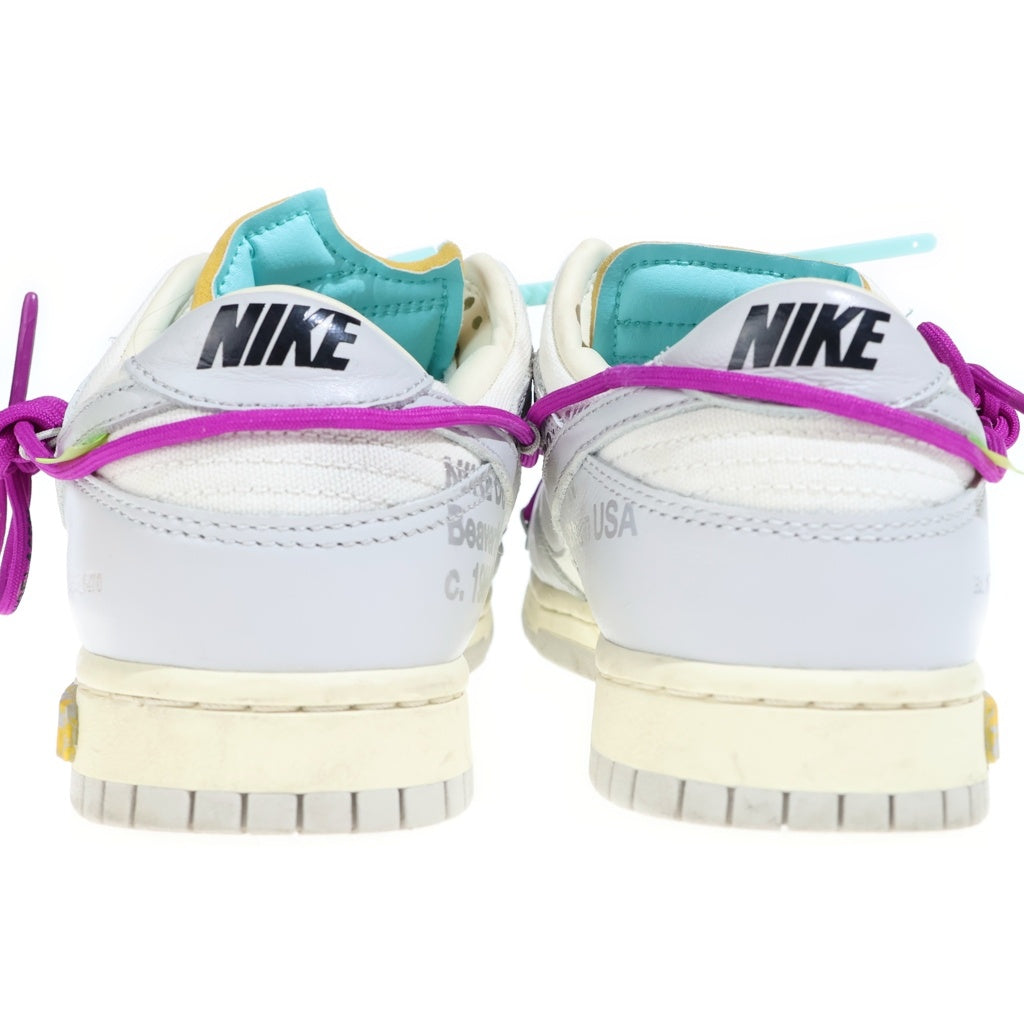 NIKE(ナイキ) ×OFF-WHITE DUNK LOW 1 OF 50 21 オフホワイト ダンク ローカットスニーカー グレー/ホワイト DM1602-100
