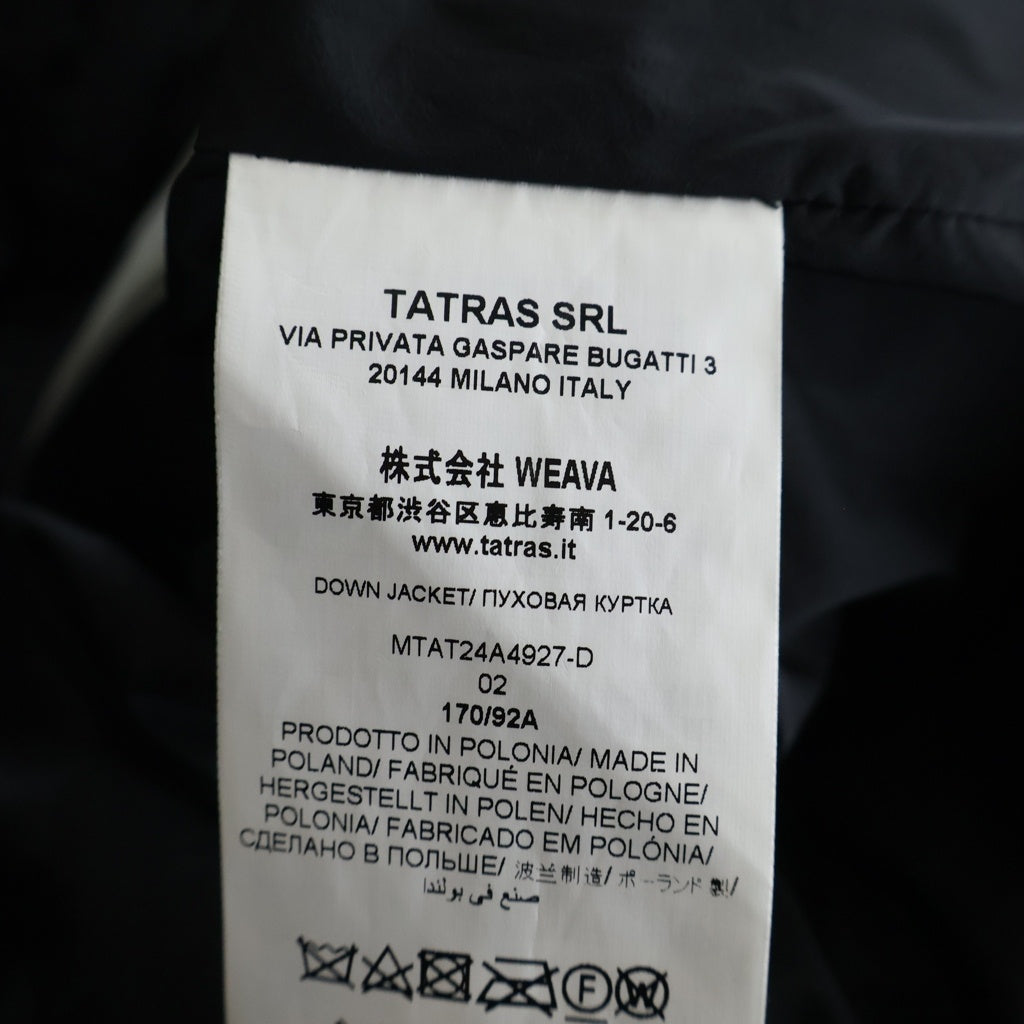 TATRAS(タトラス) HENDER ナイロンウールコンビジップアップダウンジャケット ブラック MTAT24A4927-D