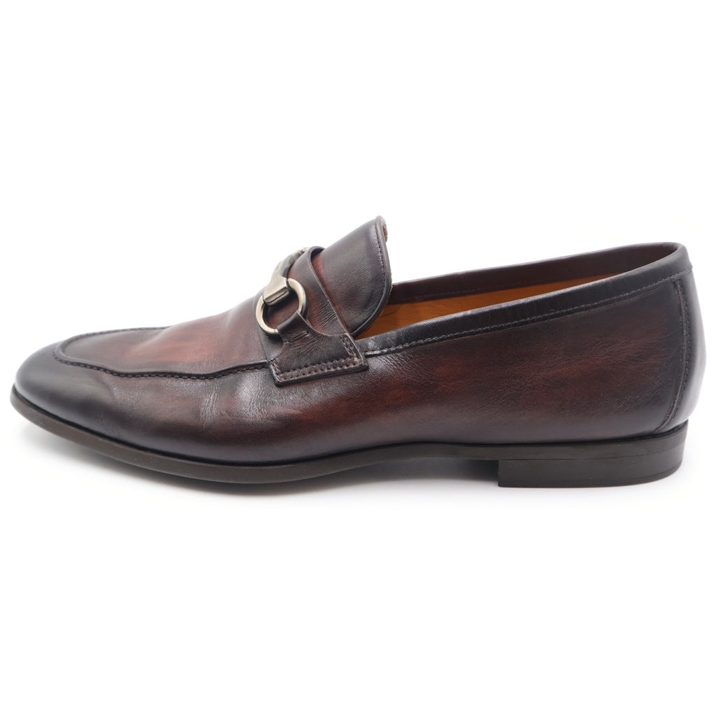 MAGNANNI(マグナーニ) レザーラップ ドビットローファー ブラウン 9
