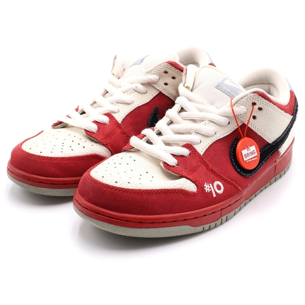 NIKE SB(ナイキエスビー) 【観賞用2011年製】DUNK LOW ROLLER DERBY 313170-601 ダンク ローラー ダービー ローカットスニーカー US9.5/27.5cm レッド/ホワイト