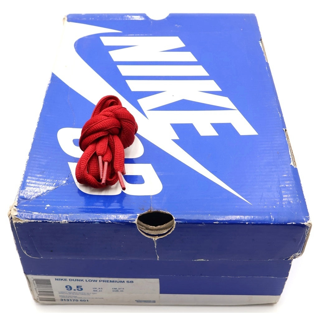 NIKE SB(ナイキエスビー) 【観賞用2011年製】DUNK LOW ROLLER DERBY 313170-601 ダンク ローラー ダービー ローカットスニーカー US9.5/27.5cm レッド/ホワイト