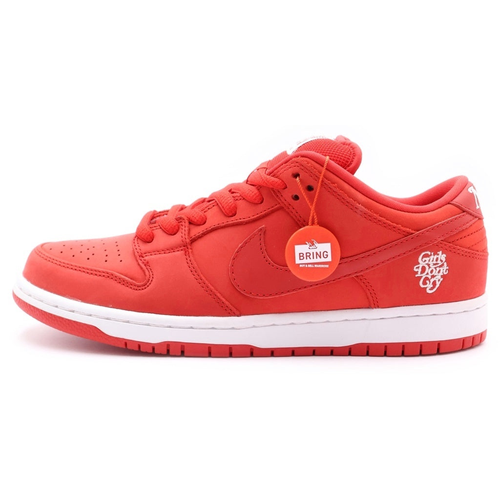 NIKE SB(ナイキエスビー) ×Girls Don't Cry SB DUNK LOW PRO QS BQ6832-600×ガールズドントクライ ダンク ローカットスニーカー US9/27.0cm レッド