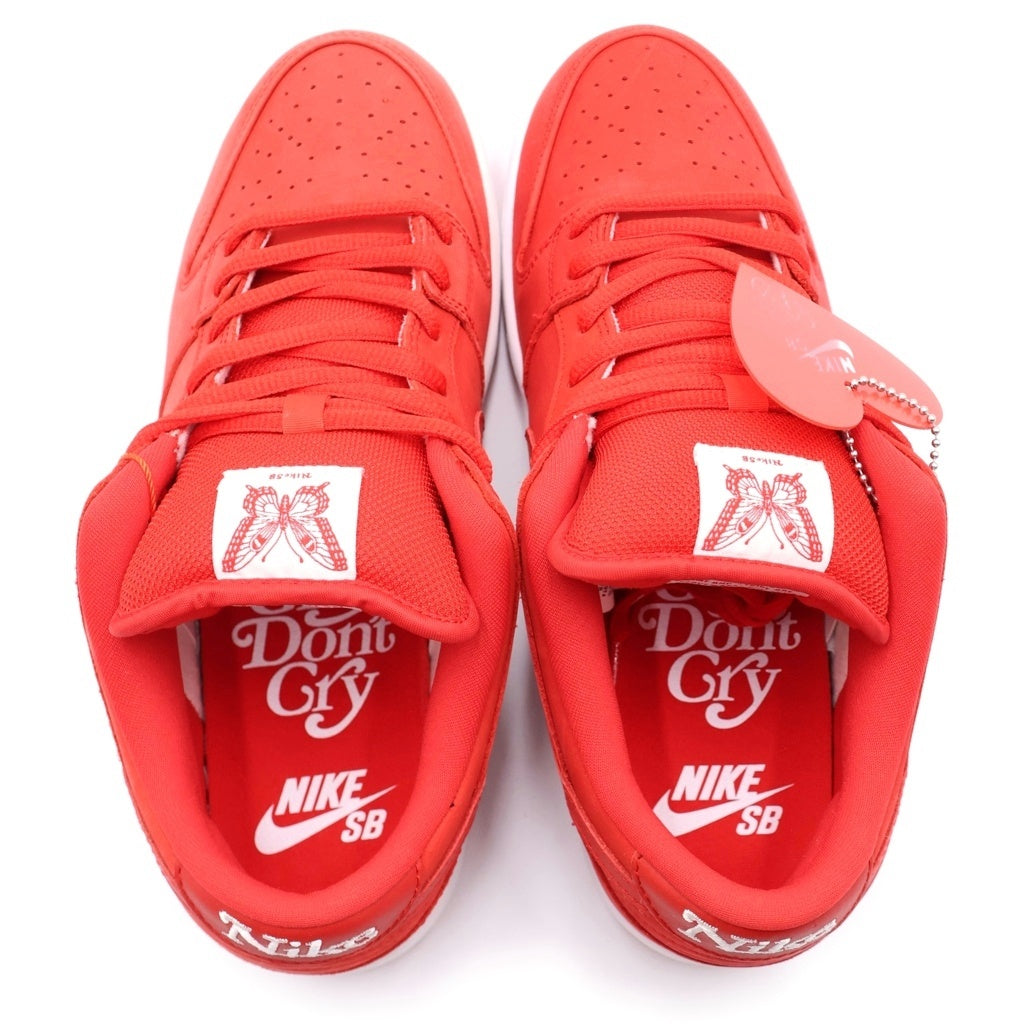 NIKE SB(ナイキエスビー) ×Girls Don't Cry SB DUNK LOW PRO QS BQ6832-600×ガールズドントクライ ダンク ローカットスニーカー US9/27.0cm レッド