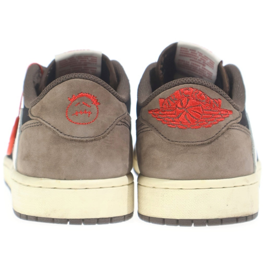 NIKE(ナイキ) ×TRAVIS SCOTT AIR JORDAN 1 LOW OG SP-T CQ4277-001 トラヴィススコット エアジョーダン ローカットスニーカー US9/27.0cm ブラウン/ブラック