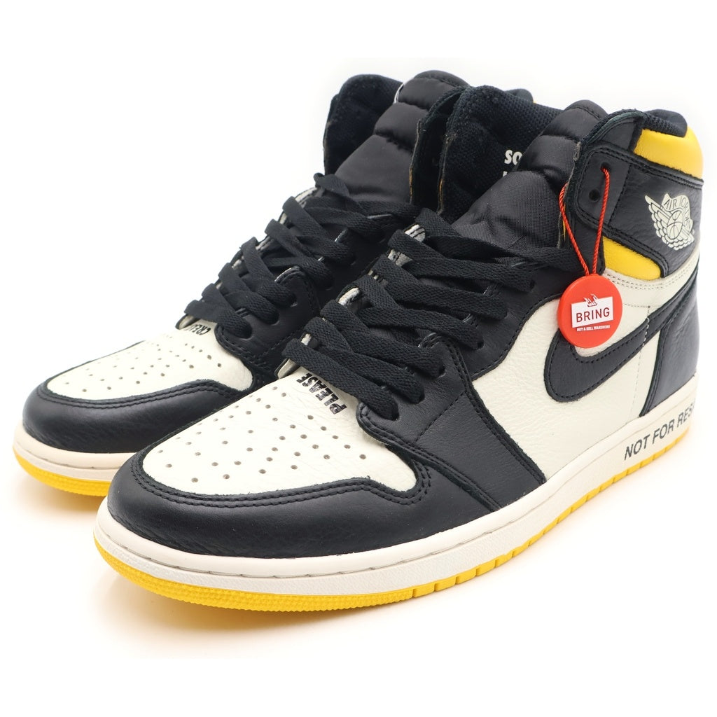 NIKE(ナイキ) AIR JORDAN 1 RETRO HIGH VARSITY MAIZE 861428-107 エアジョーダン1 ノットフォーリセール ハイカットスニーカー US11/29.0cm イエロー/ホワイト