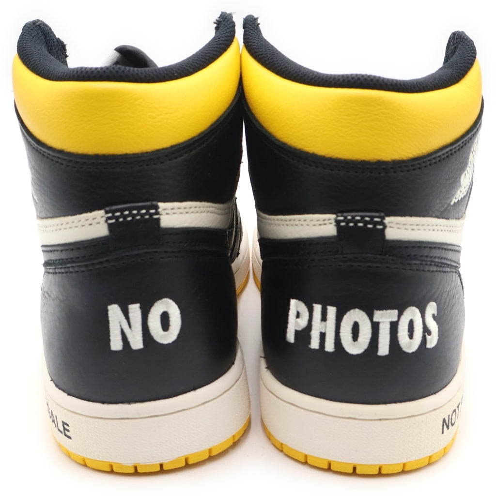 NIKE(ナイキ) AIR JORDAN 1 RETRO HIGH VARSITY MAIZE 861428-107 エアジョーダン1 ノットフォーリセール ハイカットスニーカー US11/29.0cm イエロー/ホワイト
