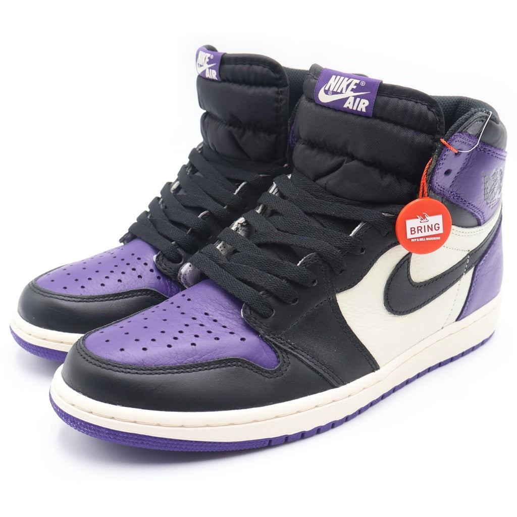 NIKE(ナイキ) AIR JORDAN1 RETRO HIGH OG COURT PURPLE 555088-501 エアジョーダン1 コートパープル ハイカットスニーカー US10/28.0cm ホワイト/パープル