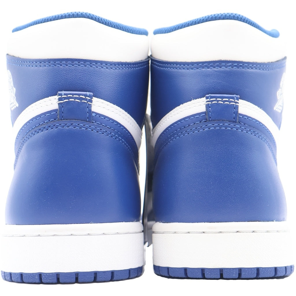 NIKE(ナイキ) AIR JORDAN 1 RETRO HIGH STORM BLUE 555088-127 エアジョーダン1 レトロ ハイ ストーム ブルー ハイカットスニーカー US9.5/27.5cm ホワイト/ブルー