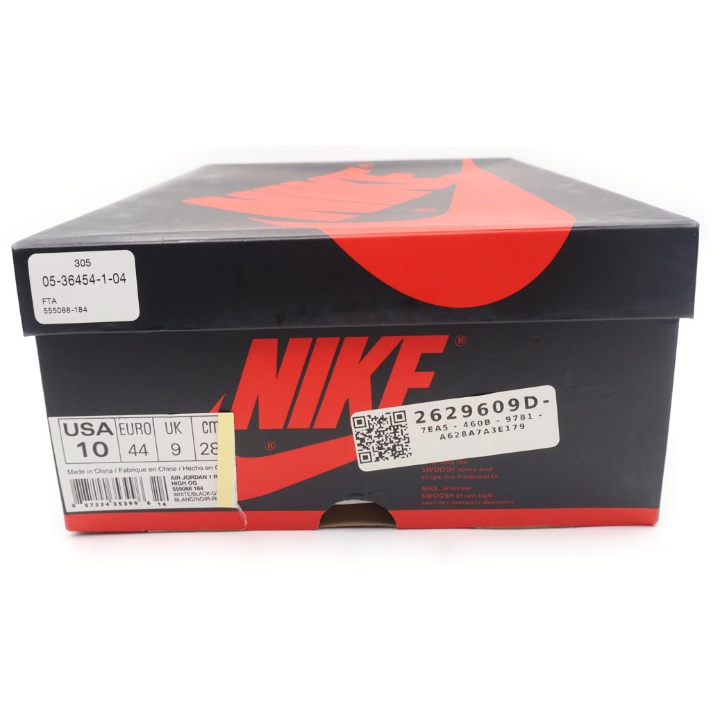 NIKE(ナイキ) 【観賞用 2013年製】 AIR JORDAN1 RETRO HIGH OG 555088-184 エアジョーダン1 ハイカットスニーカー つま黒 US10/28.0cm ブラック/レッド/ホワイト