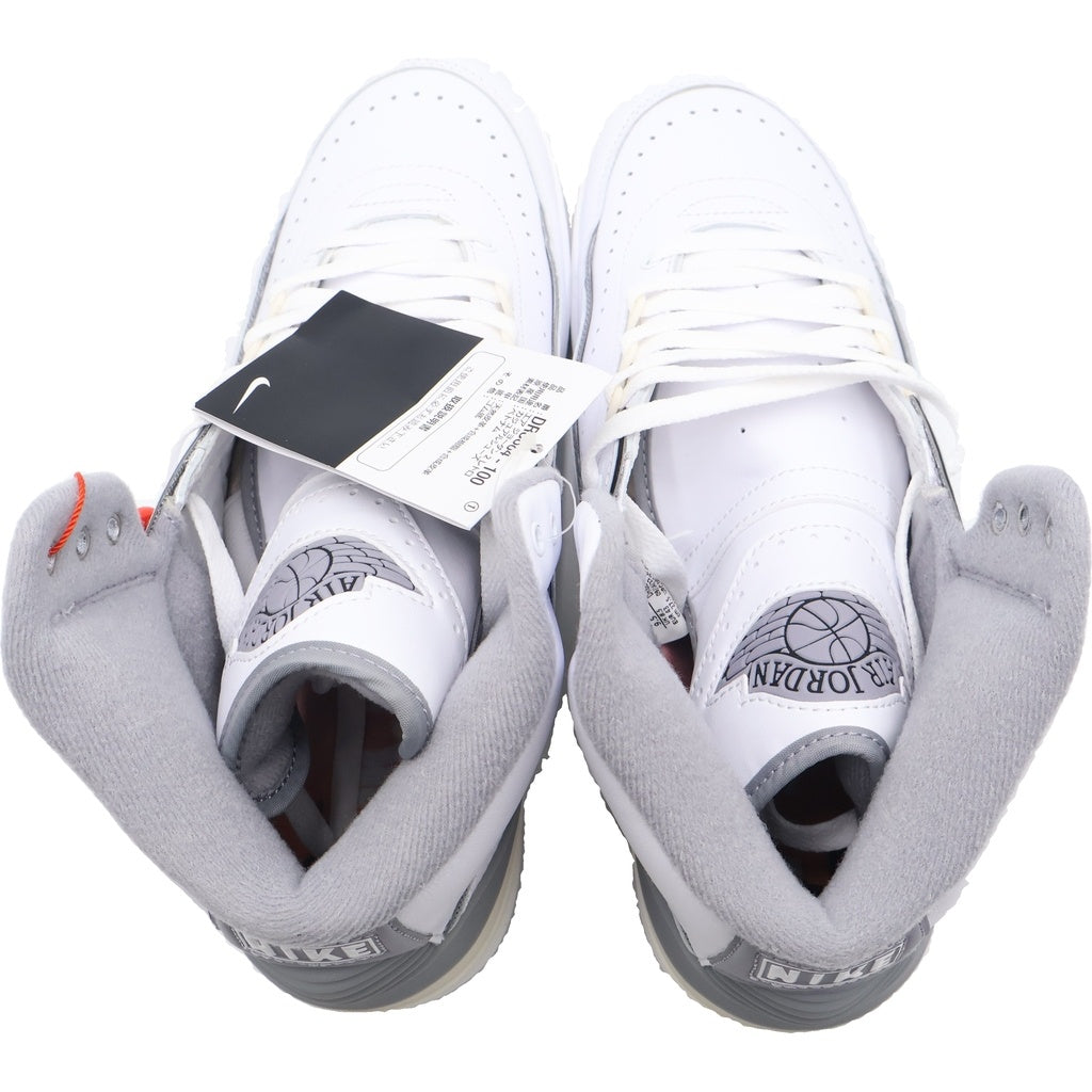NIKE(ナイキ) AIR JORDAN 2 WHITE AND CEMENT GREY DR8884-100 エアジョーダン2 ホワイト アンド セメントグレー ミッドカットスニーカー US9.5/27.5cm ホワイト/グレー