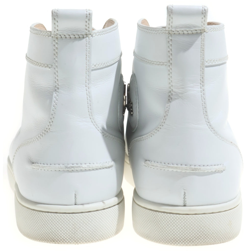 CHRISTIAN LOUBOUTIN(クリスチャンルブタン) レザー ハイカットスニーカー ホワイト 42