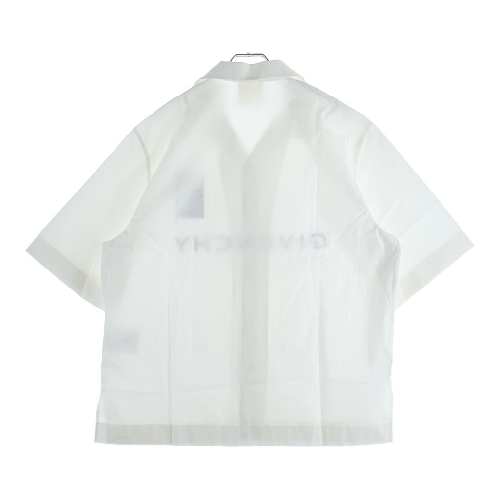 GIVENCHY(ジバンシィ) 23SS Bowling Shirt 全面ロゴ半袖ボウリングシャツ ホワイト BM60T51YC8