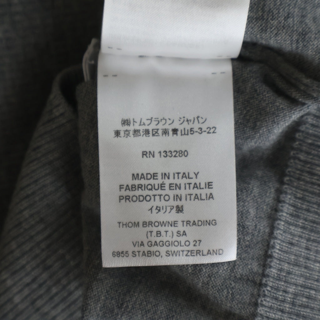 THOM BROWNE(トムブラウン) 4BAR ニットカーディガン MKC459A-Y1014-055 グレー