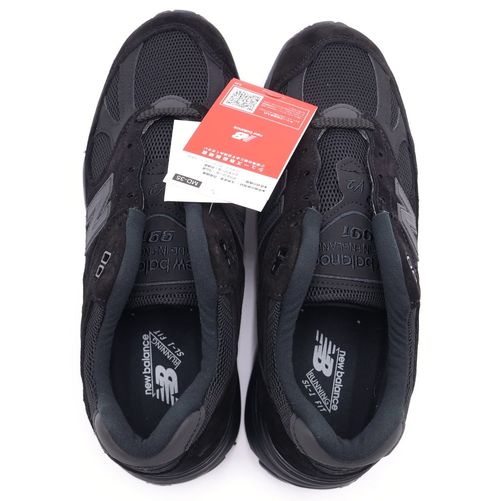 New Balance(ニューバランス) U991KK2 スウェード ローカットスニーカー US9.5/27.5cm ブラック