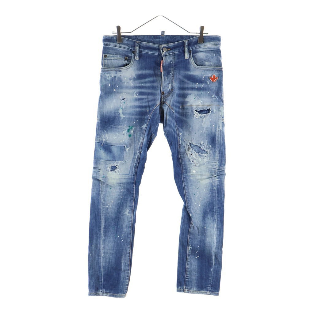 DSQUARED2(ディースクエアード) TIDY BIKER JEAN タイディ バイカー ジーン ストレートパンツ S74LB1707 インディゴ