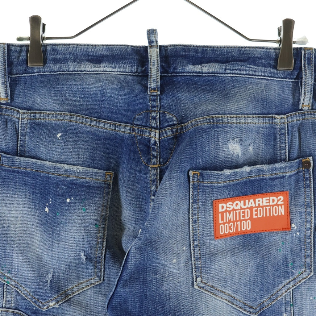 DSQUARED2(ディースクエアード) TIDY BIKER JEAN タイディ バイカー ジーン ストレートパンツ S74LB1707 インディゴ