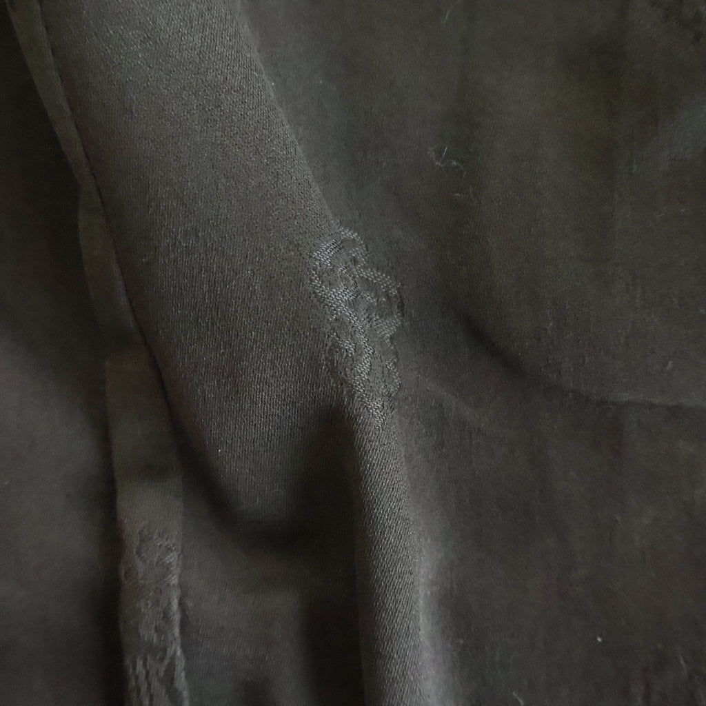 CHROME HEARTS(クロムハーツ) OLD 6BTN ZIP FRNT VEST オールド フィリグリー装飾 クロスボールボタンレザーベスト ブラック